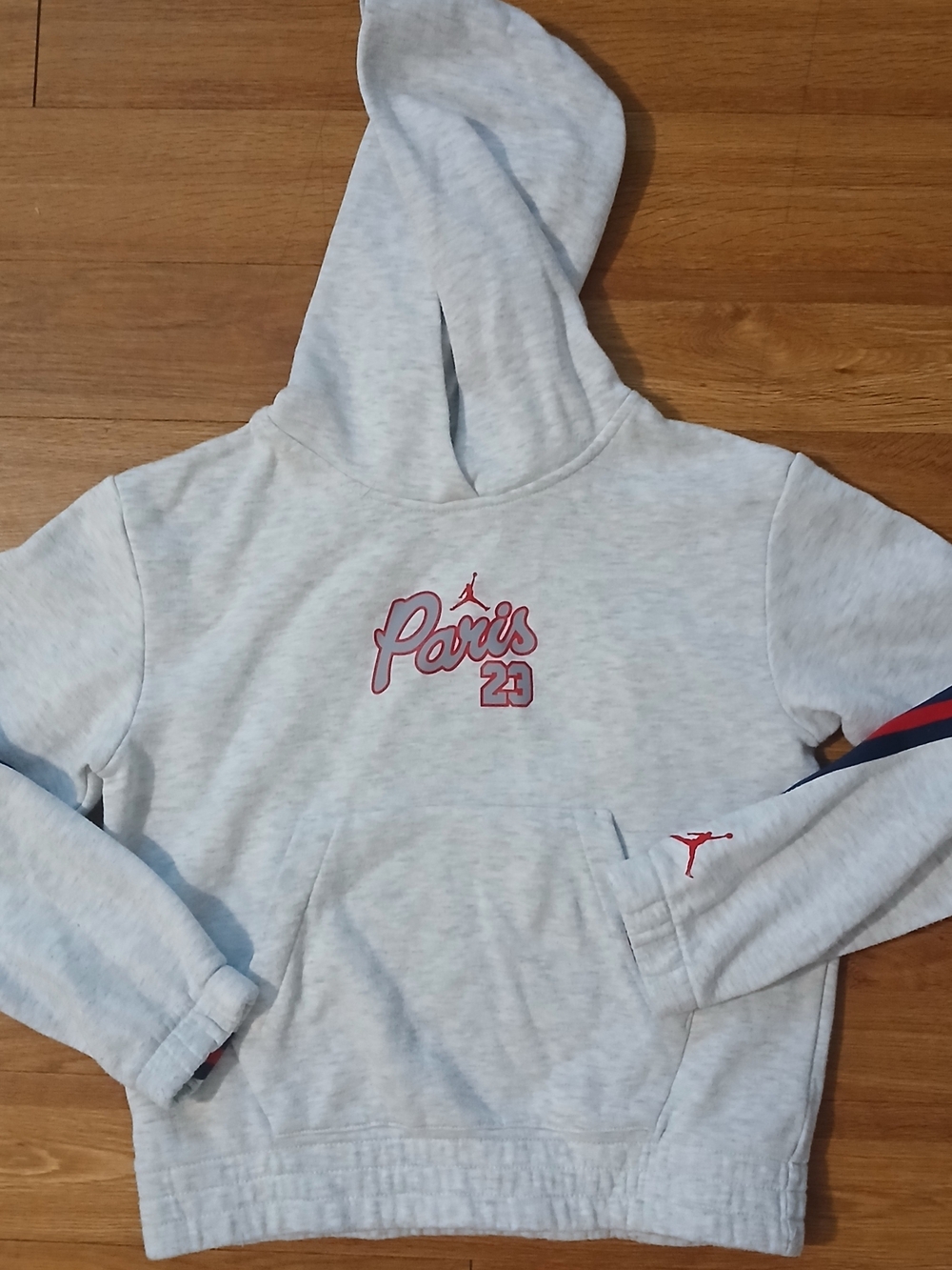 NIKE YOUTH SIZE LARGE JORDAN PARIS SAINT GERMAIN BIRCH HEADER PULLOVER